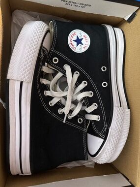 Converse high top platform sneakers